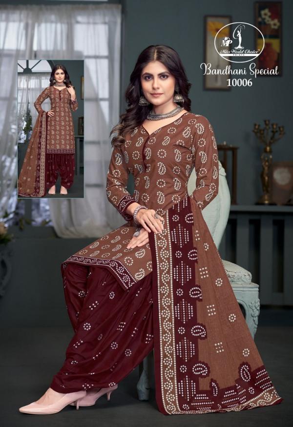 Miss World Bandhni Vol-10 – Dress Material